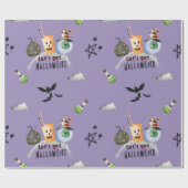 Schattig en griezelig, laten we Halloween vieren, Cadeaupapier (Vlak)