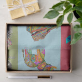 Schattig en kleurrijk dierlijk assortiment tissuep tissuepapier (Geschenk)