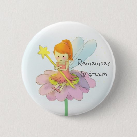 Schattig en Kleurrijk Fee Ronde Button 5,7 Cm (Voorkant)