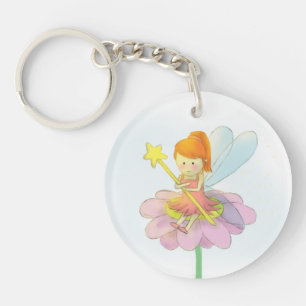 Schattig en Kleurrijk Fee Sleutelhanger