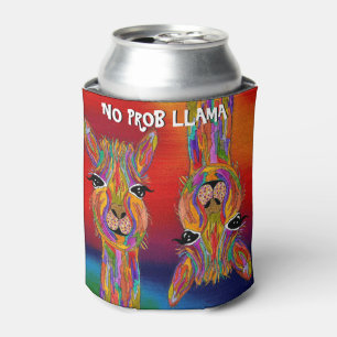 Schattig en kleurrijk Geen Prob Llama Koelbox Blikjeskoeler