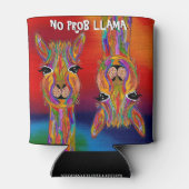 Schattig en kleurrijk Geen Prob Llama Koelbox Blikjeskoeler (Achterkant)