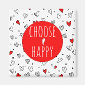 Schattig en kleurrijk Kies Happy Magnet 2" (Voorkant)