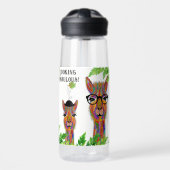 Schattig en kleurrijk Llama Ziet er fantastisch ui Waterfles (Voorkant)