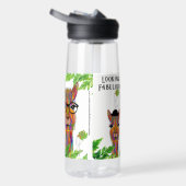 Schattig en kleurrijk Llama Ziet er fantastisch ui Waterfles (Rechts)