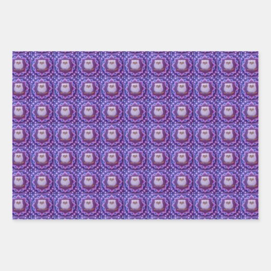 schattig en kleurrijk stel papier inpakpapier vel (Voorkant)