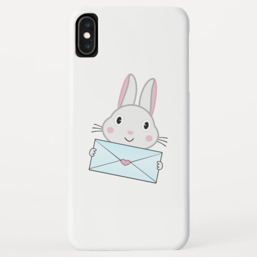 Schattig en lief konijn met liefdesbrief Case-Mate iPhone case (Achterkant)