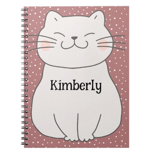 Schattig en Modern Kitten Notitieboek (Voorkant)