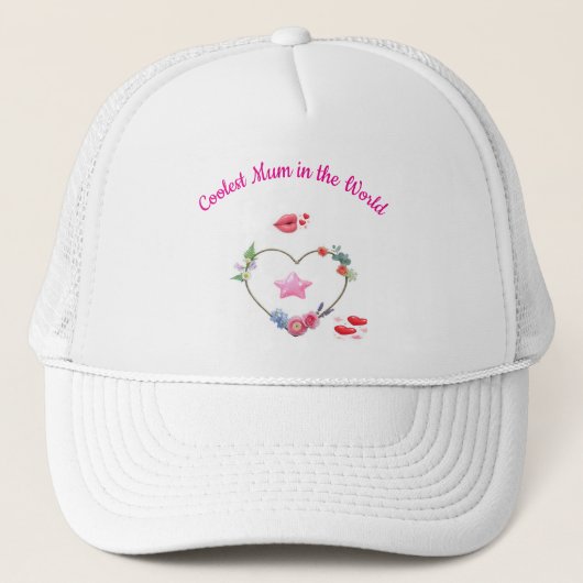 Schattig en Simpel Moeder's Trucker Pet (Voorkant)