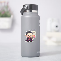 "Schattig en Slijmerig" Chibi Vampier Sticker