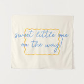 Schattig en trendy Baby shower Decor Wandkleed (Voorkant (horizontaal))