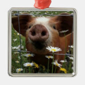 *SCHATTIG EN VASTE PIGLET VOOR CHRISTMAS* METALEN ORNAMENT (Voorkant)