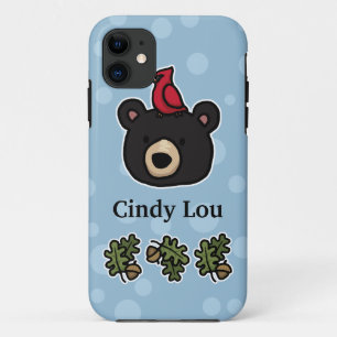 Schattig en vriendelijk berengezicht, voeg je naam Case-Mate iPhone case