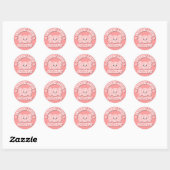 Schattig en Zoet Als Snoepjes Ronde Sticker (Vel)