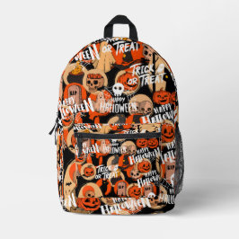 Schattig & eng Halloween griezelige sfeer Bedrukte Rugzak