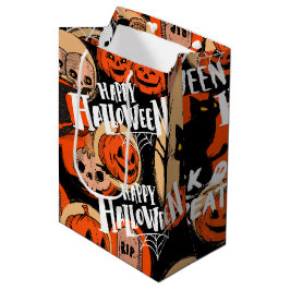 Schattig & eng Halloween griezelige sfeer Medium Cadeauzakje