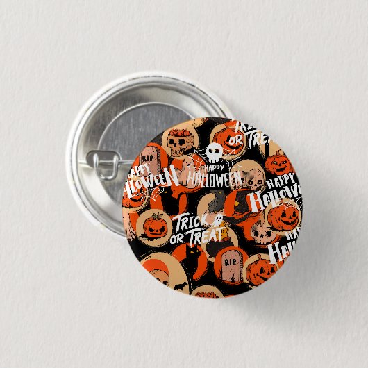 Schattig & eng Halloween griezelige sfeer Ronde Button 3,2 Cm (Voorkant /achterkant)