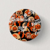 Schattig & eng Halloween griezelige sfeer Ronde Button 3,2 Cm (Voorkant)