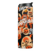 Schattig & eng Halloween griezelige sfeer Thermosbeker (Gedraaid links)