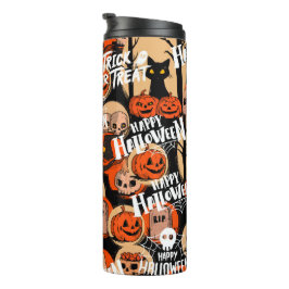 Schattig & eng Halloween griezelige sfeer Thermosbeker