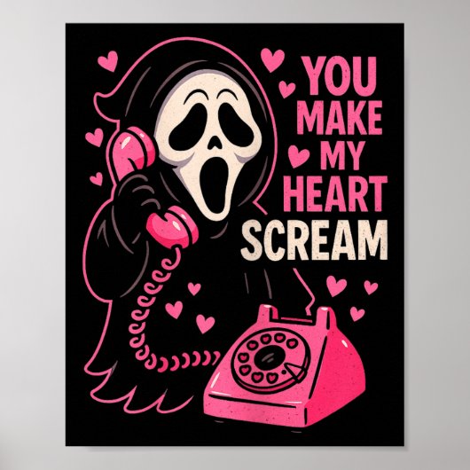 Schattig enge horror laat mijn hart schreeuwen Val Poster (Voorkant)