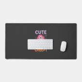 Schattig enge roze monster Halloween spinnenweb vl Bureaumat (Keyboard & Muis)