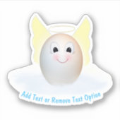 Schattig engel ei sticker (Voorkant)