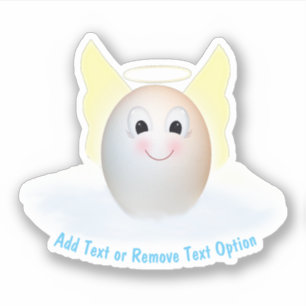 Schattig engel ei sticker