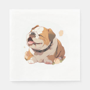 Schattig Engels Bulldog Classic T-shirt (4) Servet