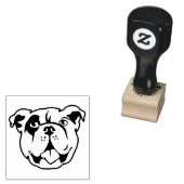 Schattig Engels Bulldog stempel (Gestempeld)