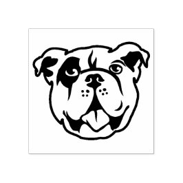 Schattig Engels Bulldog stempel