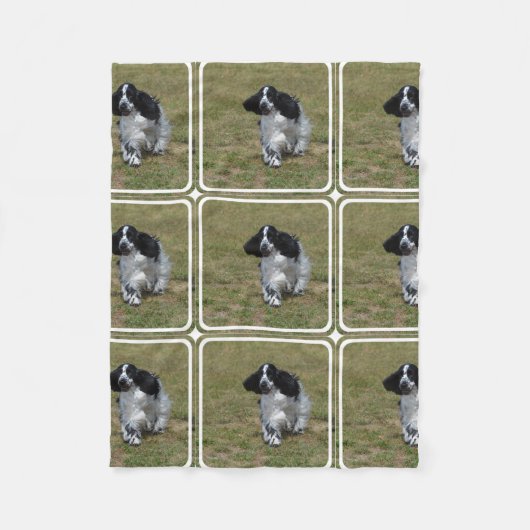 Schattig Engels Cocker Spaniel Fleece Deken (Voorkant)