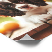 schattig engels springer spaniel puppy poster (Hoek)