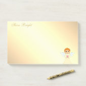 Schattig engeltje post-it® notes (Op bureau)