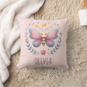 Schattig Esthetisch Bloemmotief Vlinder  Kussen (Deken)