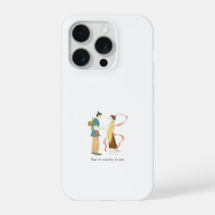 Schattig esthetisch traditioneel anime-koppel waar iPhone 15 pro case