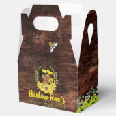 Schattig etnisch baby meisje |Gele zonnebloem rust Bedankdoosjes (Geopend)