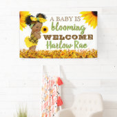 Schattig etnisch baby meisje | Zonnebloem Baby sho Spandoek (Insitu)