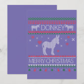 Schattig Ezel Lelijk Trui Kerst Vakantie Winter Kaart (Voorkant / Achterkant)