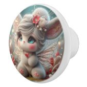 Schattig Fairy Bunny Keramische Knop (Rechts)