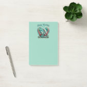 Schattig familieportret van de walvis "Say Krill" Post-it® Notes (Kantoor)