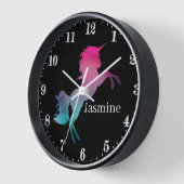 schattig fantasie eenhoorn met naam grote klok (Hoek)