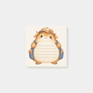 Schattig fantasiewezen timmerman watercolor notiti post-it® notes