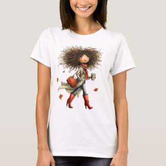 SCHATTIG FANTASTISCH HERFST THEMATISCH MEISJE T-SHIRT