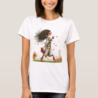 SCHATTIG FANTASTISCH HERFST THEMATISCH MEISJE T-SHIRT