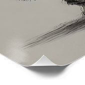 Schattig Fantasy Creature Dragen van een jas en Pe Perfect Poster (Hoek)