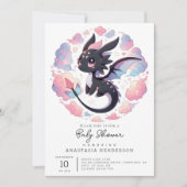 Schattig Fantasy Dragon Baby shower Kaart (Voorkant)