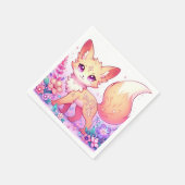 Schattig Fantasy Fox Baby shower Servet (Hoek)