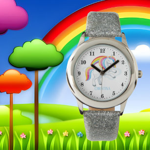 schattig Fantasy unicorn, noem maar op Horloge