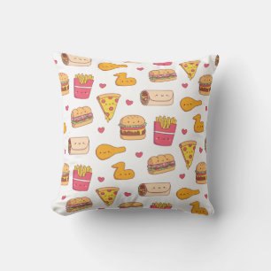 Schattig Fast Food Burrito Pizza Sandwich Hamburge Kussen